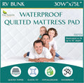 RV Bunk Size Waterproof Mattress Pad by FourSeasonsEssentials