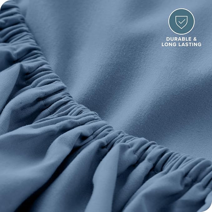 Bare Home Fitted Bottom Sheet King Size - Image 5