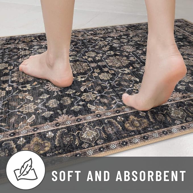 KUTA 5x7 Area Rugs, Vintage Washable Rugs - Image 7