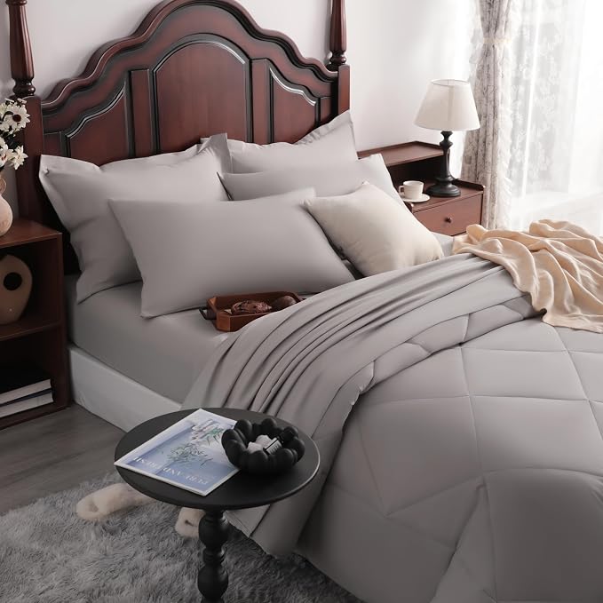 NTBAY Queen Comforter Set with Sheets, 7 Pieces Soft and Breathable Queen - Image 6