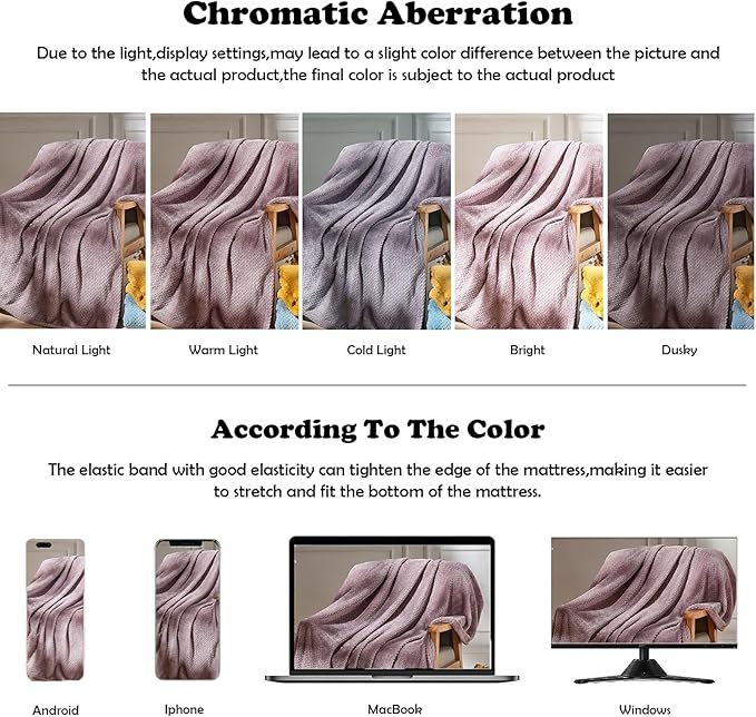 NEWCOSPLAY Super Soft Twin Blanket Light Purple Premium Silky Flannel Fleece - Image 6