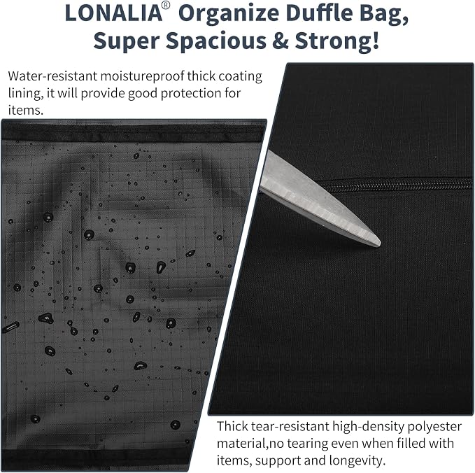 46 Inch Large Duffle Bag for Travel Camping - 127L Extra Large Heavy Duty - Image 7