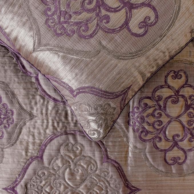The HomeCentric King/Queen/Twin Purple Decorative CA King 86"x18" Bed Runner - Image 4