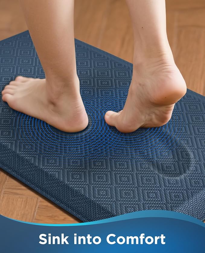 Ophanie Kitchen Mats for Floor, 3/4 inch Thick, 20x32 Anti Fatigue Cushioned Mat - Image 2