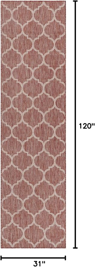 Unique Loom Outdoor Trellis Collection Area Rug - Image 2