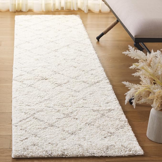 SAFAVIEH Arizona Shag Collection Runner Rug - Image 2