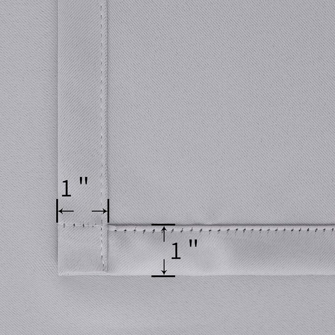 BGment Light Grey Blackout Curtains 54 Inches Long - Image 5