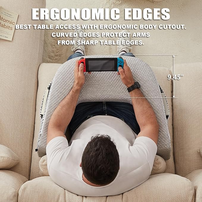 Reading Pillow for Lap, Extra Large Arm Rest Pillow for Adult, Memory Foam Lap - Image 3