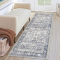 KUTA Vintage Floral Washable Hallway Runner, 2x6 Runners by KUTA