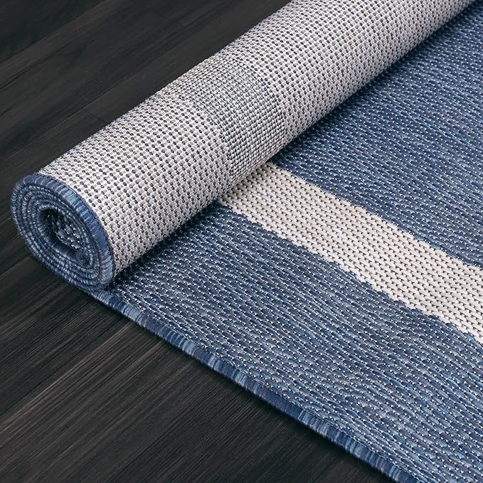 Bordered Outdoor Rug 8x10 Washable Outside Carpet - Image 6