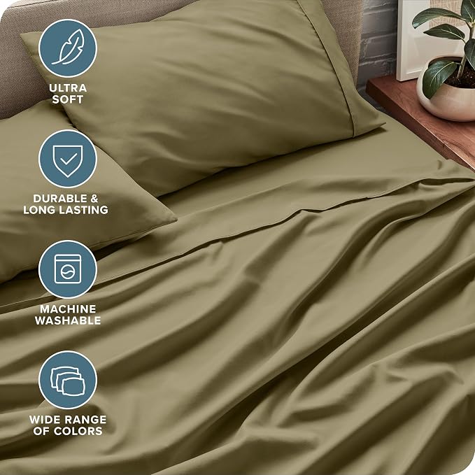 Bare Home Ultra-Soft Split Cal King Sheet Set - Image 5