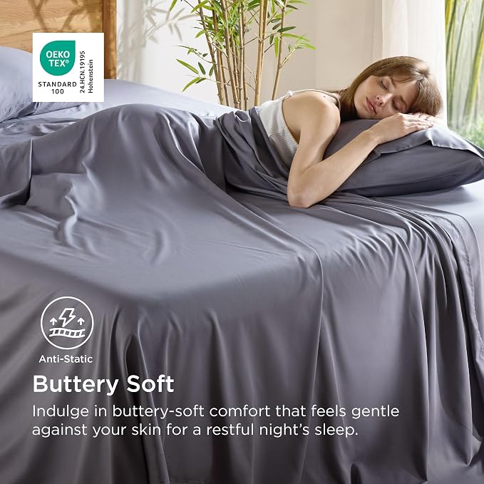 Bedsure King Size Sheets Set, Cooling Sheets - Image 3