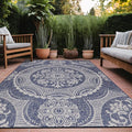 Medallion Outdoor Rug 8x10 Washable Outside Carpet by Unknown