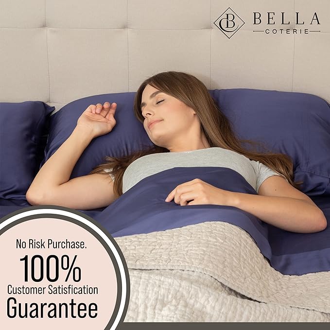 Bella Coterie 6 Piece Luxury Bamboo Viscose Queen Size Sheet Set | 100% - Image 5