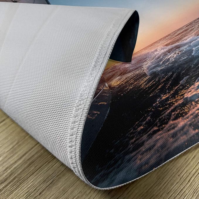 Ambesonne Nautical Place Mats Set of 4, Sail Boat in The Sea Waves Toward - Image 5