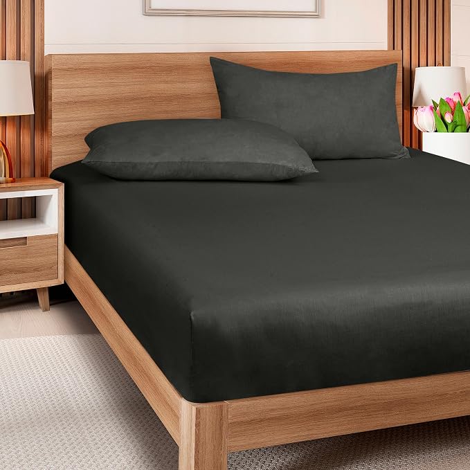 ROYALE LINENS 300 Thread Count 100% Long Staple Combed Cotton Fitted Sheet Twin - Image 5