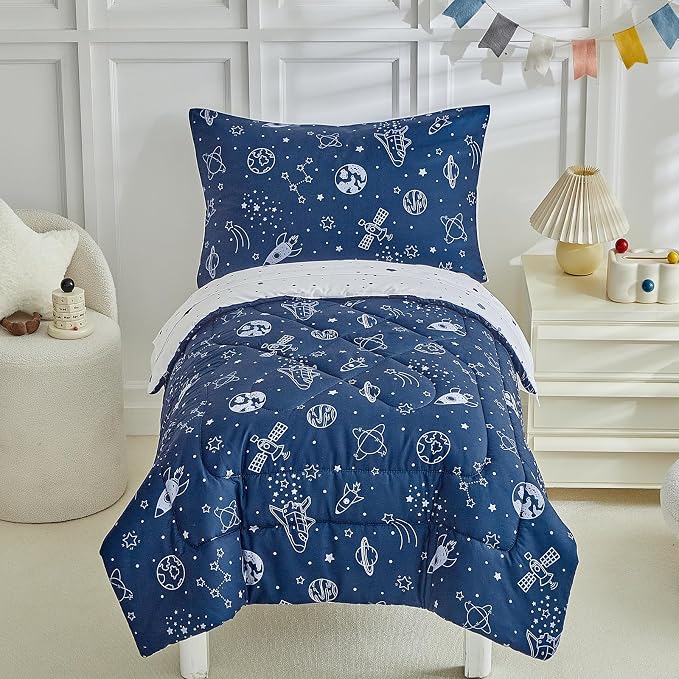 DuShow Navy Blue Toddler Bedding Set by DuShow