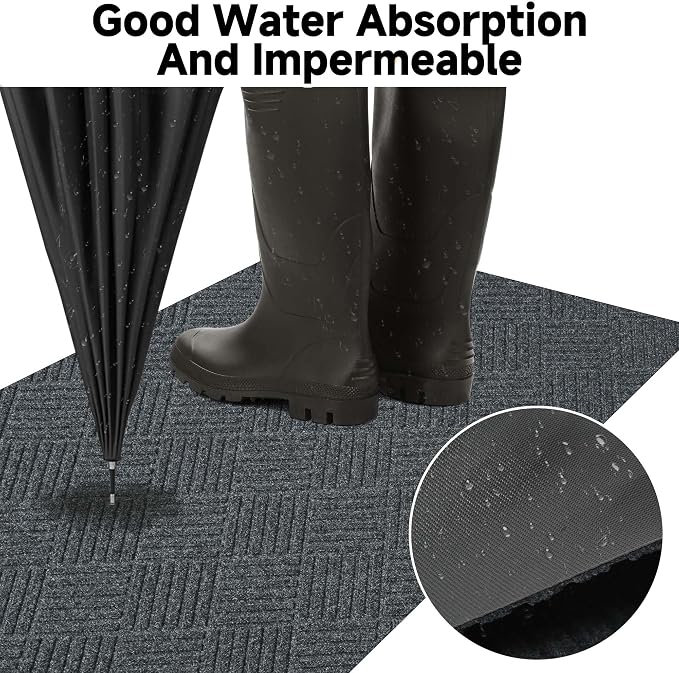 jxgzyy Commercial Hallway Runner Rugs 3'11" x 9'10", Non-Slip Indoor Outdoor - Image 6
