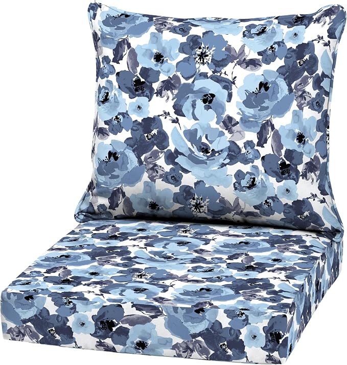 Arden Outdoor Deep Seat Cushion Set, 22 in x 24 in, Weather-Proof, Rain-Proof by ARDEN
