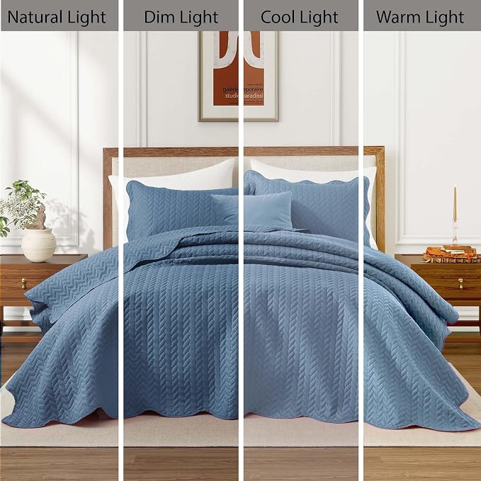 IR Imperial Rooms 8 Pack California King Quilt Bedding Set - Image 8