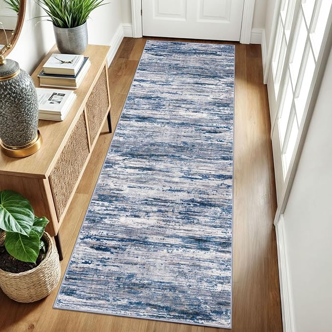 2.6x8 Modern Abstract Runner Rug - Image 3