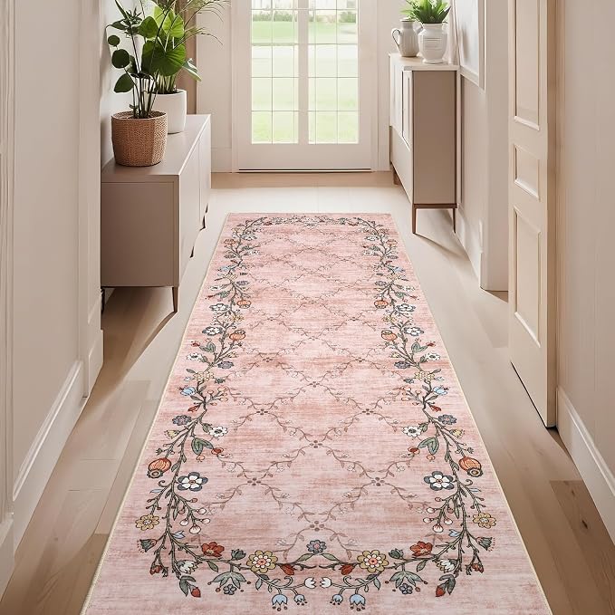 GarveeHome 2x6 Washable Floral Runner Rugs - Image 3