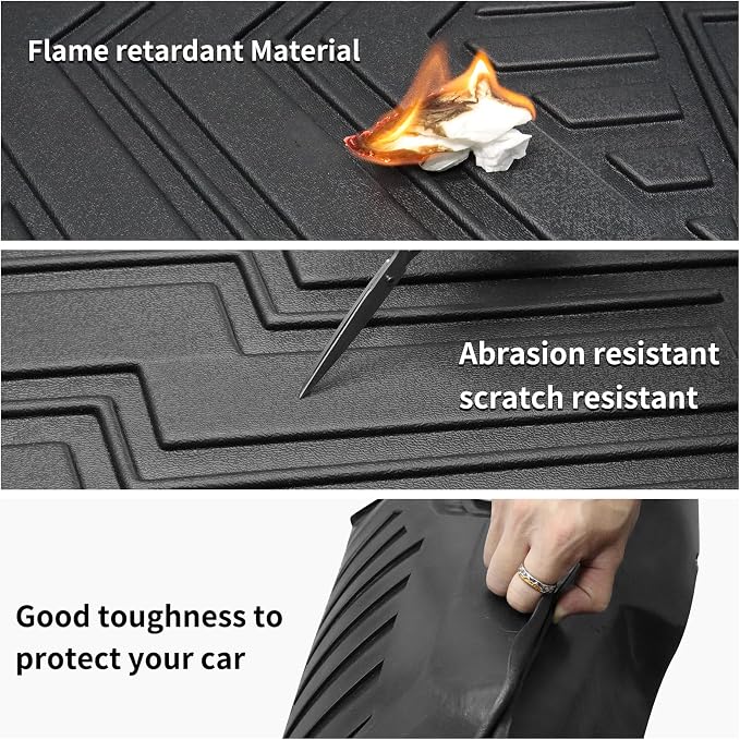 Custom for 2021-2025 2026 Jeep Wrangler 4XE Hybrid Cargo Mats Trunk Liner All - Image 5