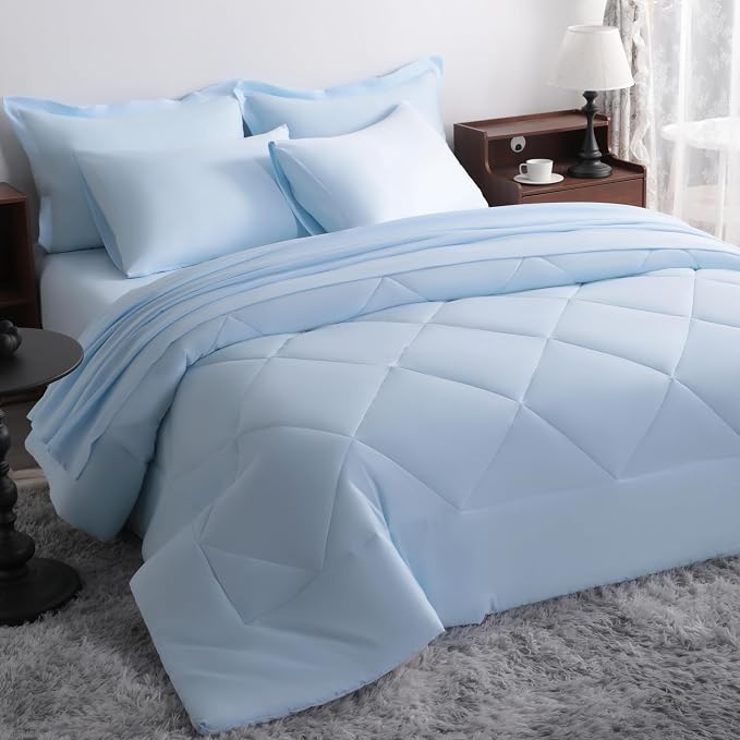 NTBAY Queen Comforter Set with Sheets, 7 Pieces Soft and Breathable Queen by NTBAY