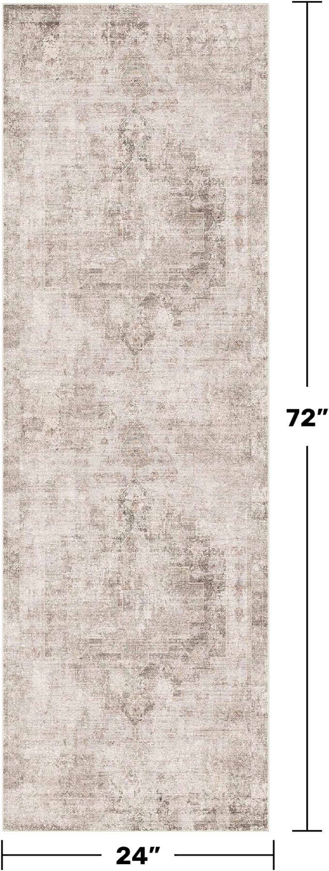 Stain Resistant 2x6 Kitchen Runner Rugs Washable Non Slip - Image 2
