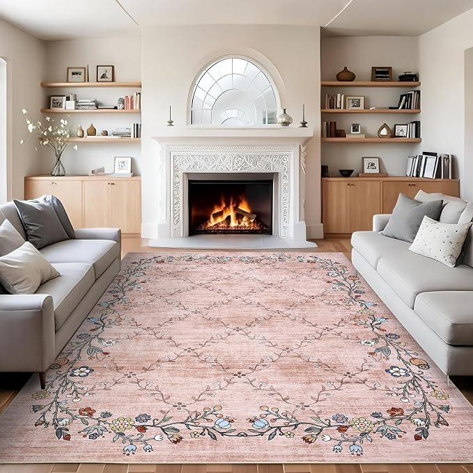 GarveeHome 10x13 Washable Floral Area Rugs - Image 5