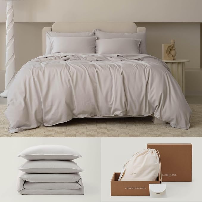 Double Stitch Cotton Tencel Duvet Cover by DoubleStitch