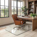 Office Chair Mat for Carpet & Hardwood, Upgraded 32" x 48" Dual Use Tempered by Furnbar