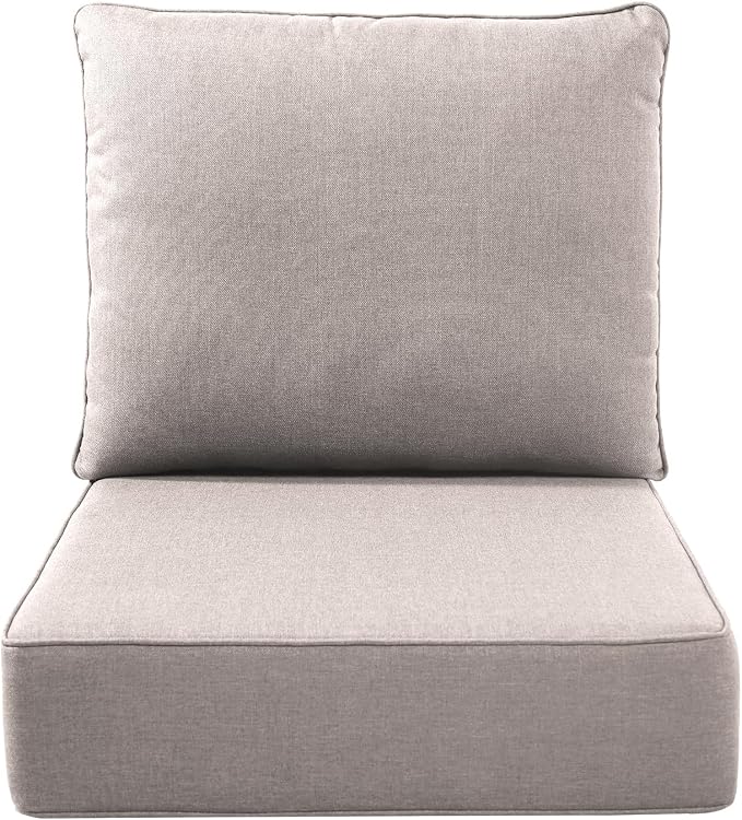Luxury Outdoor Seat Cushion Set-22 x 24 x 6 Inch Outdoor Chair Cushions by NatureComfyOutdoorFurniture