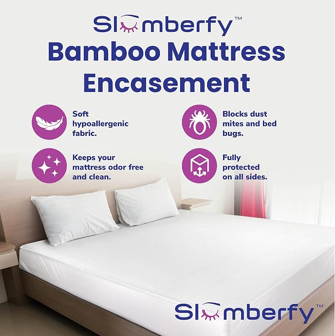 Twin XL Size Waterproof Viscose Made from Bamboo Mattress Encasement by - Image 2