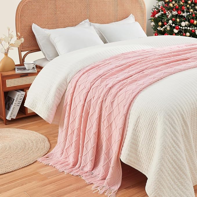 inhand ChristmasThrow Blankets for Couch, Gifts for Women Cozy Home Decor Knit - Image 5