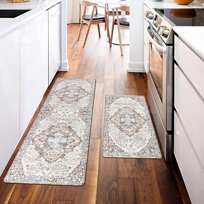 Ileading Anti Fatigue Kitchen Rugs Sets of 2 Cushioned Kitchen Mats - Image 2