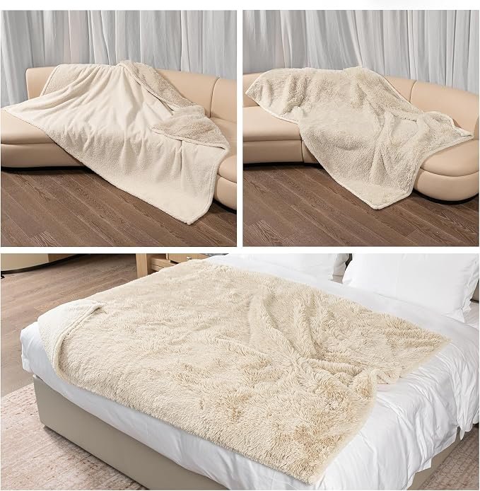 Calming Dog Blanket, Waterproof Long Faux Fur Pet Blankets - Image 3