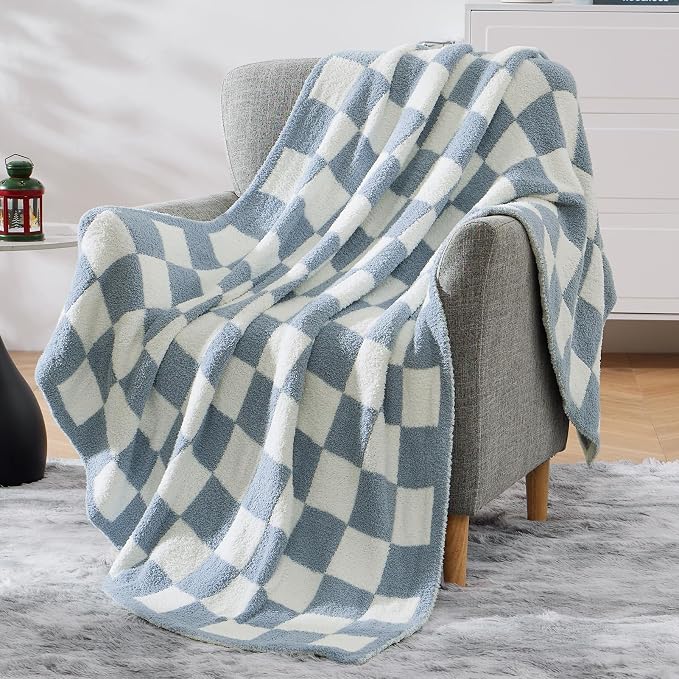 WRENSONGE Checkered Throw Blanket, Travel Lightweight Bed Blanket - Image 6