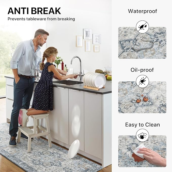 GENIMO Kitchen Mats for Floor, Washable Anti Fatigue Mat for Cushioned - Image 4