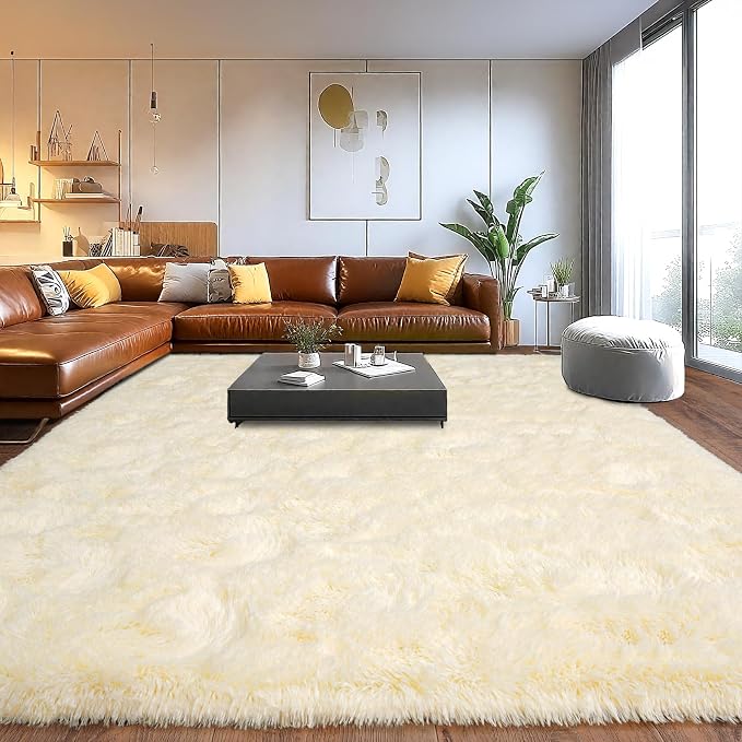 Upgrade Non-Slip Plush Rugs Fluffy Area Rugs by Isdook