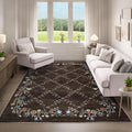GarveeHome 10x13 Washable Floral Area Rugs by GarveeHome