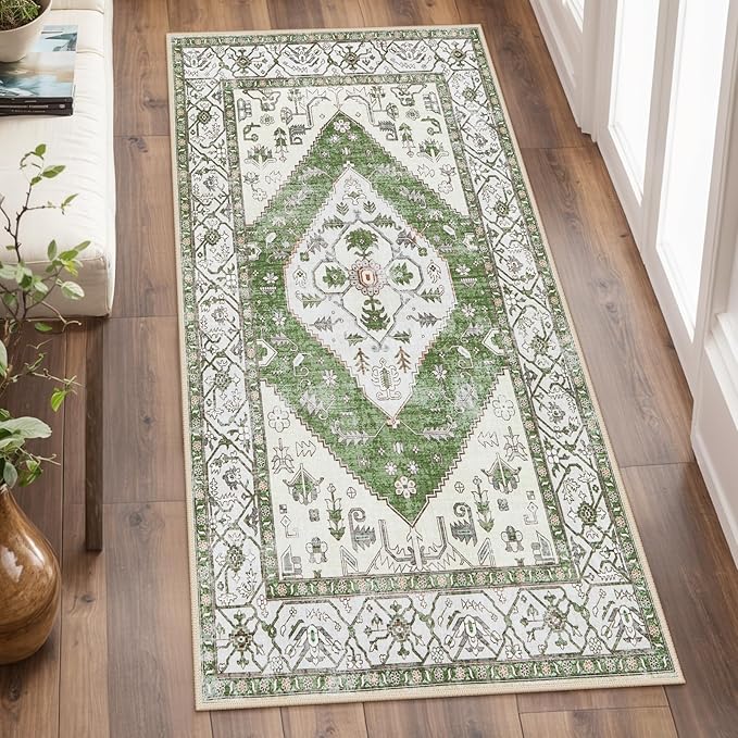 Lahome Boho Washable Hallway Runner Rug by Lahome