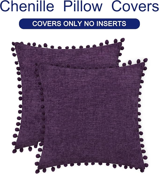 CaliTime Throw Pillow Covers Decorative 22 X 22 Inches Pack of 2 Cozy Solid - Image 6