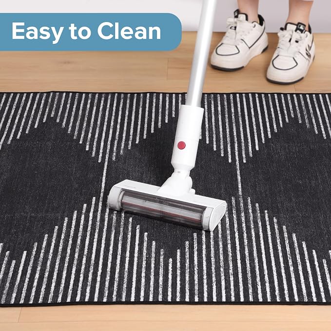 Office Chair Mat for Hardwood Floors, Durable 48"x60" Low-Pile Bohemian Stripe - Image 7