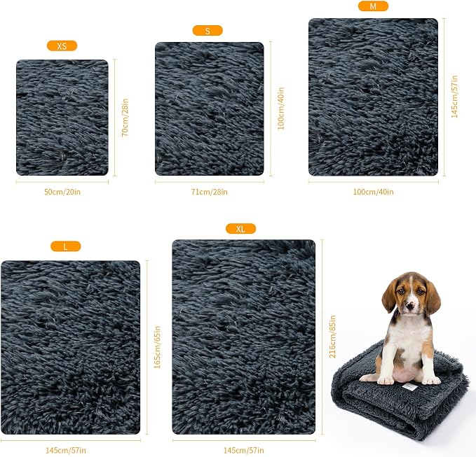 Calming Cat Blanket for Bed Couch Sofa Cover Grey Waterproof Dog Blankets for - Image 5