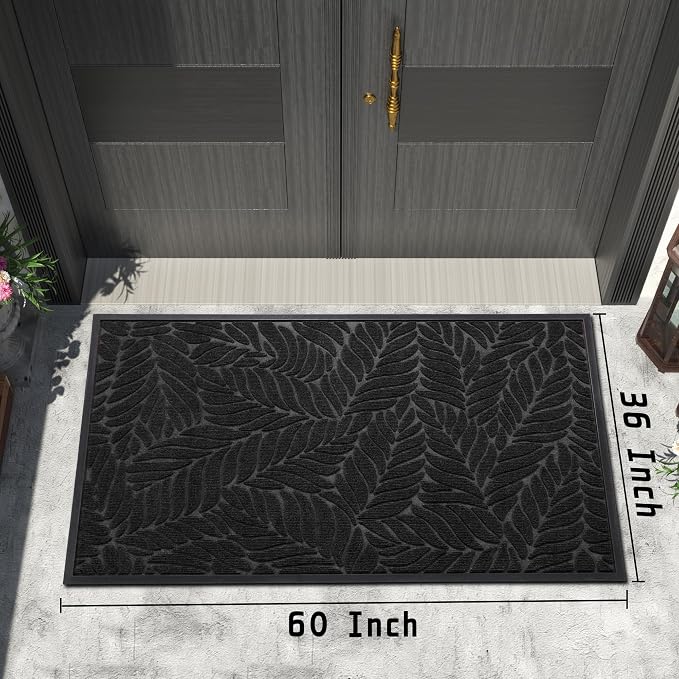 Yimobra 60x36 Large Door Mat Outdoor Indoor, All-Season Waterproof Door Mat - Image 2