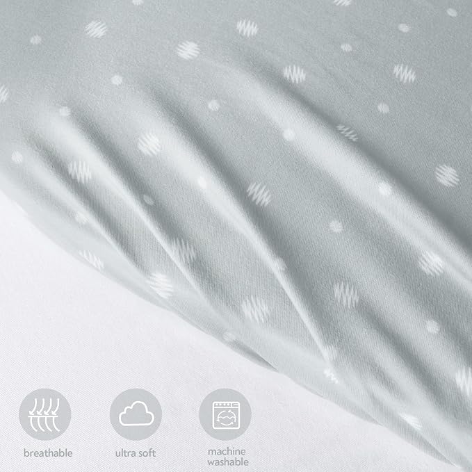 Bassinet Sheets 2 Pack, Fit for SNOO Smart Sleeper, UPPAbaby Bassinet, Chicco - Image 3