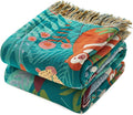 MSGKV Throw Blanket for Couch Cotton Animals Blanket 50"x60" Sofa Chair by MSGKVHomeTextiles