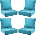 Luxury Outdoor Seat Cushion Set-24 x 24 x 6 Inch Outdoor Chair Cushions by NatureComfyOutdoorFurniture