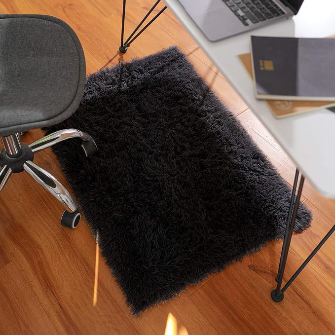 Ophanie Small Black Entryway Throw Rugs - Image 5